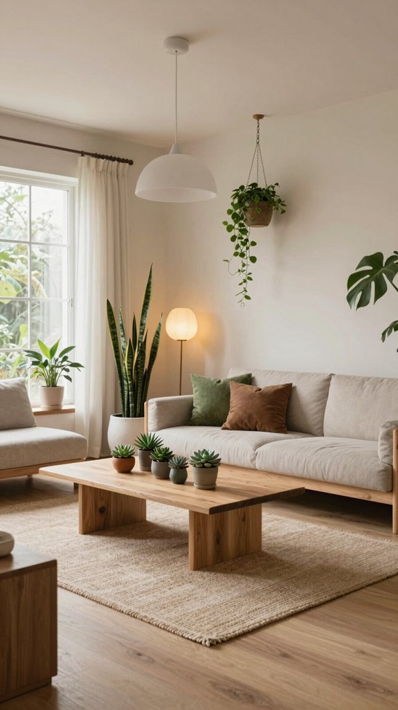 nature inspired japandi decor