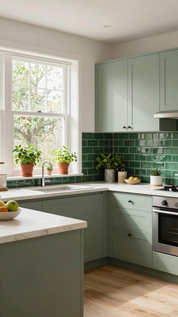 22 Kitchen Color Ideas That Feel Fresh and Modern 5 nature inspired kitchen aesthetics