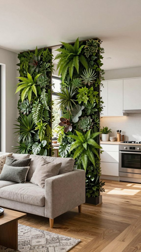 nature inspired living partitions