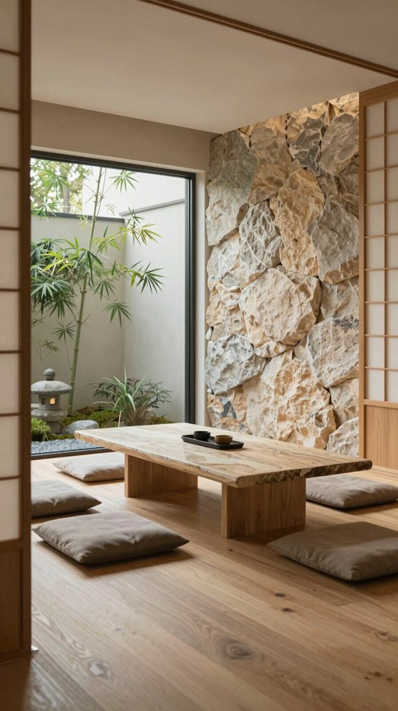 nature inspired stone decor