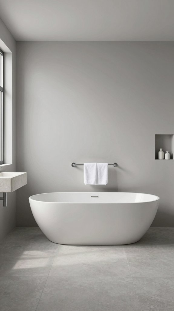 neutral colors enhance bathrooms