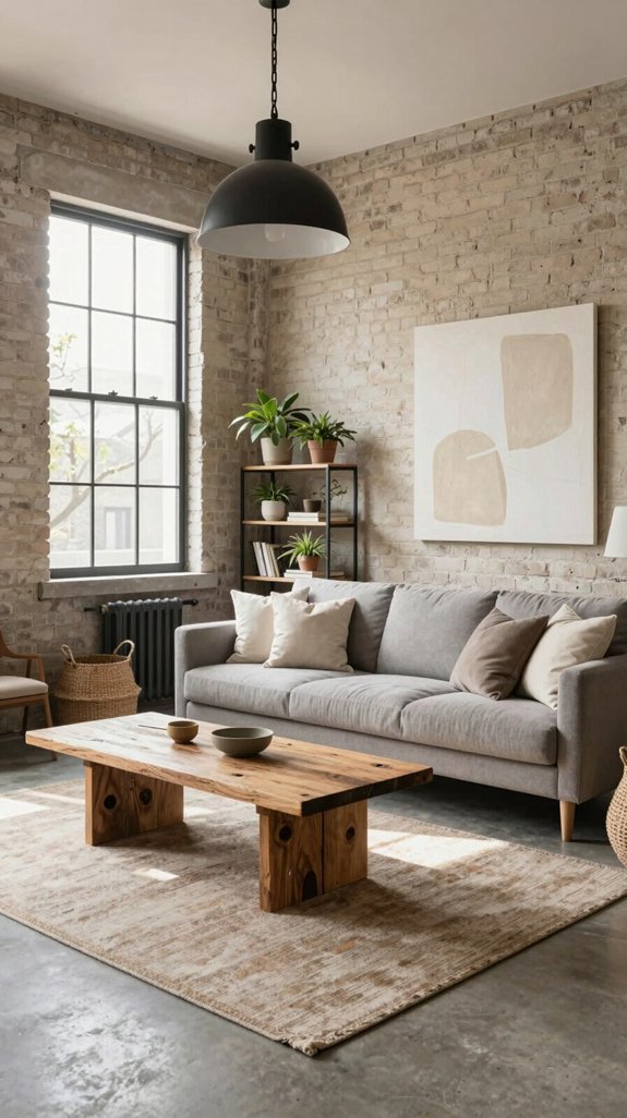 neutral palette enhances materials