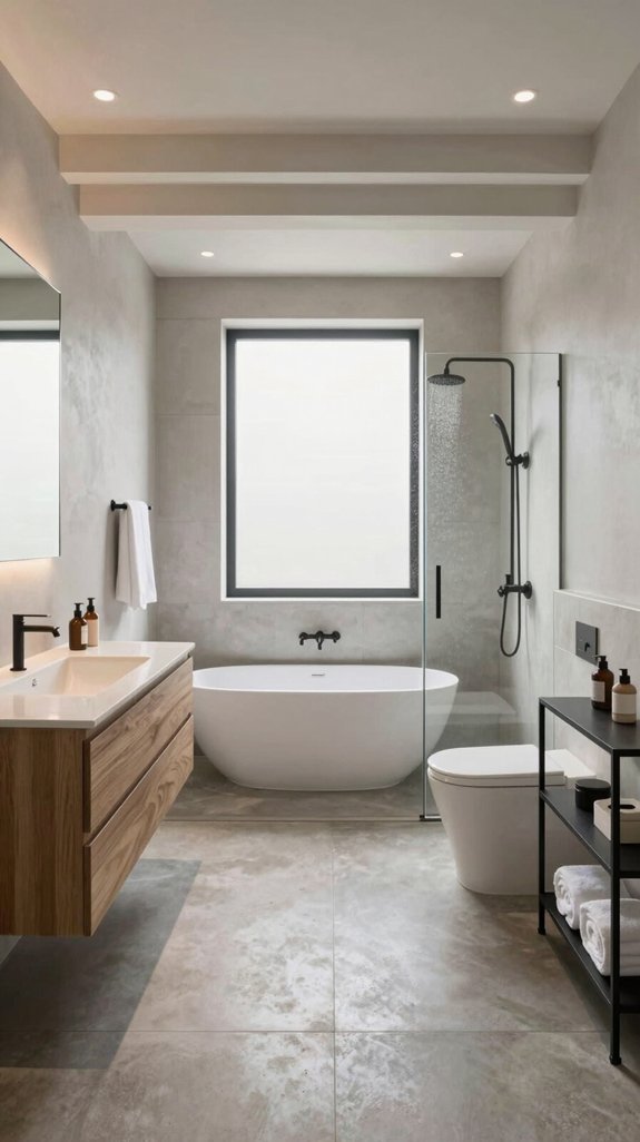 19 Bathroom Layout Ideas That Improve Flow and Function 5 open plan multifunctional bathroom design