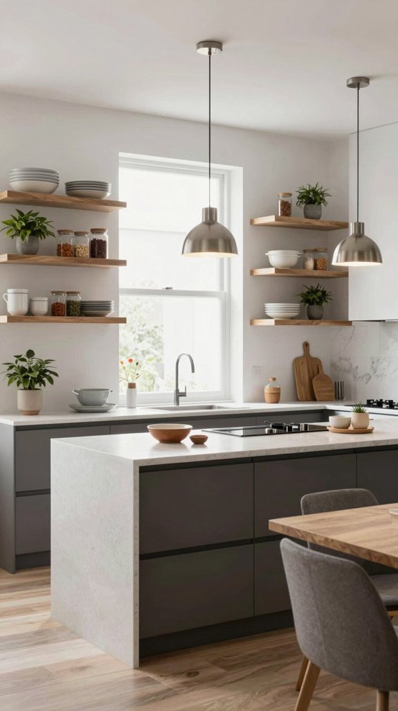 15 Kitchen Platform Ideas for a Sleek Finish 10 open shelving enhances functionality