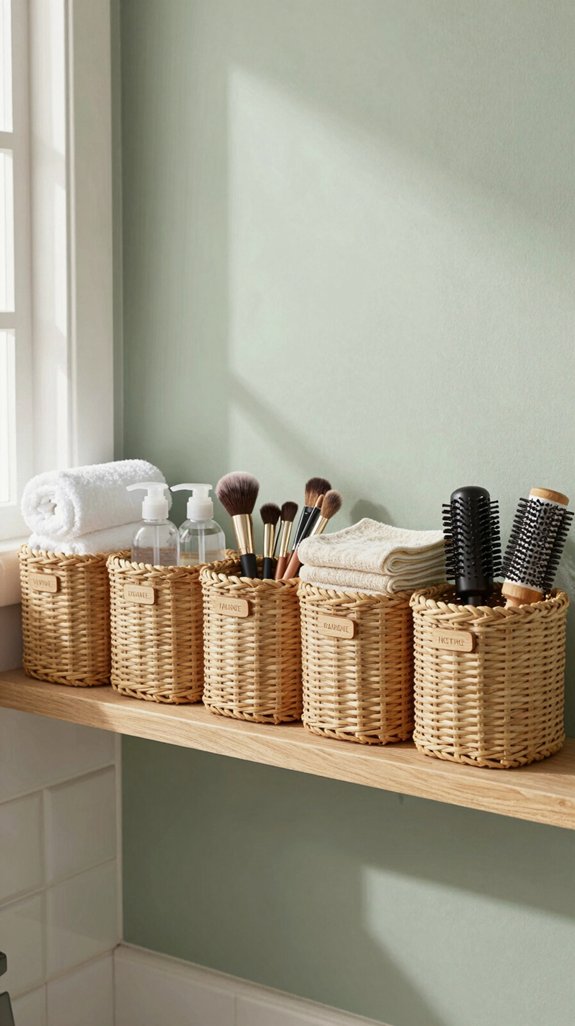 organized bathroom storage solutions