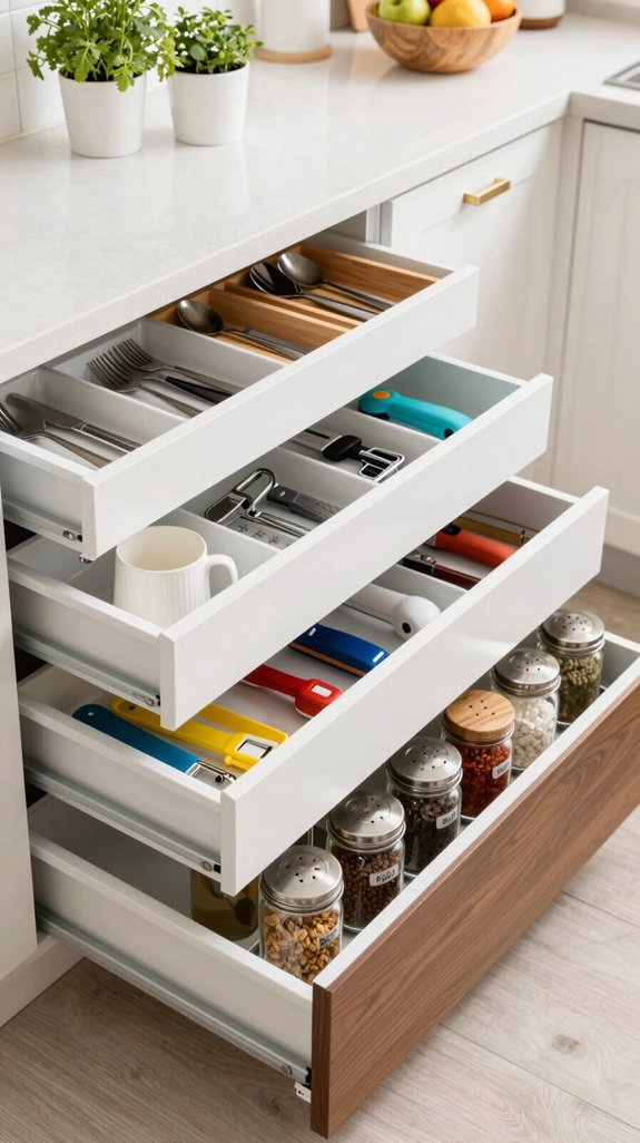 organized kitchen drawer maintenance