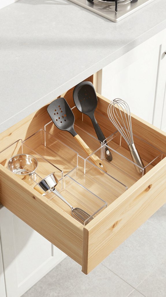 organized kitchen drawer solutions