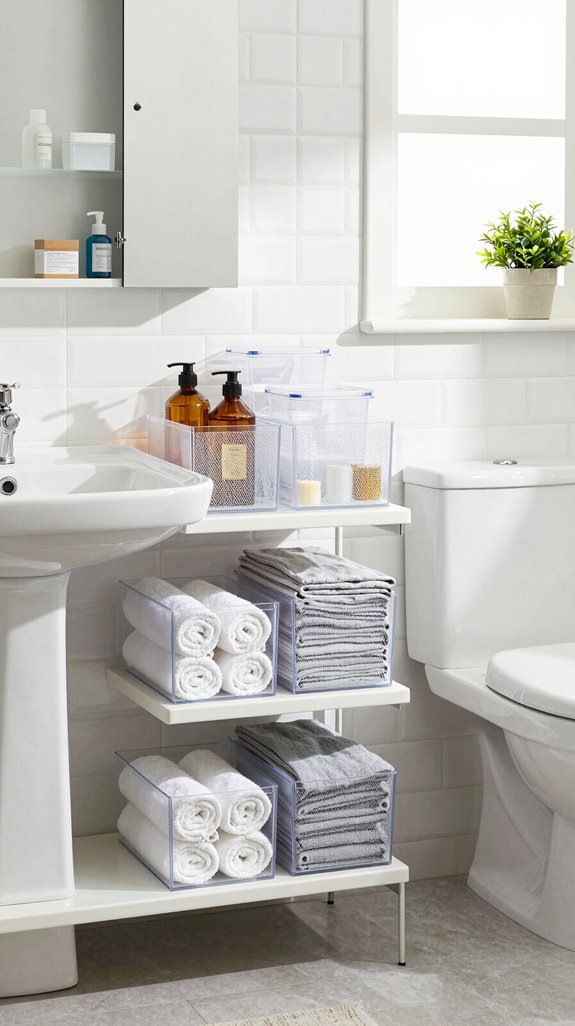 organized under sink storage solution