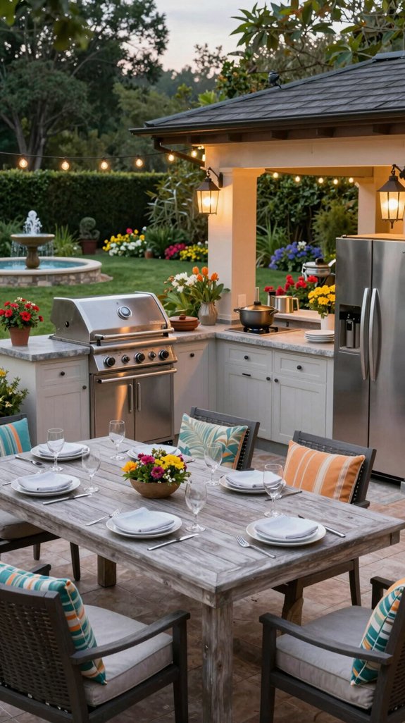 outdoor cooking and entertaining