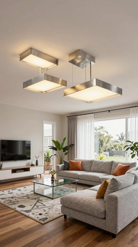 oversized lighting as centerpiece