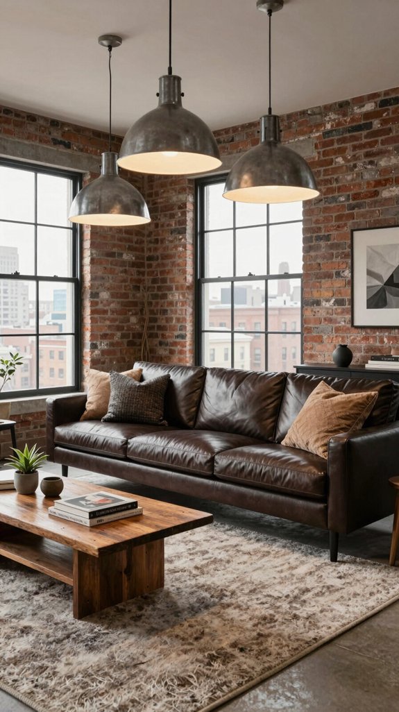 oversized steel pendant warmth