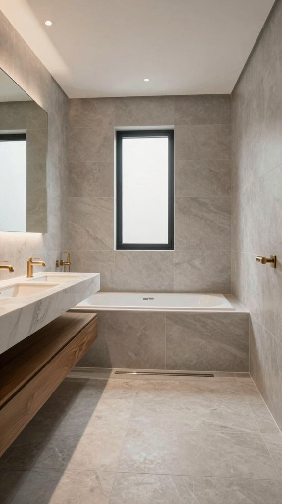 oversized tiles for elegance