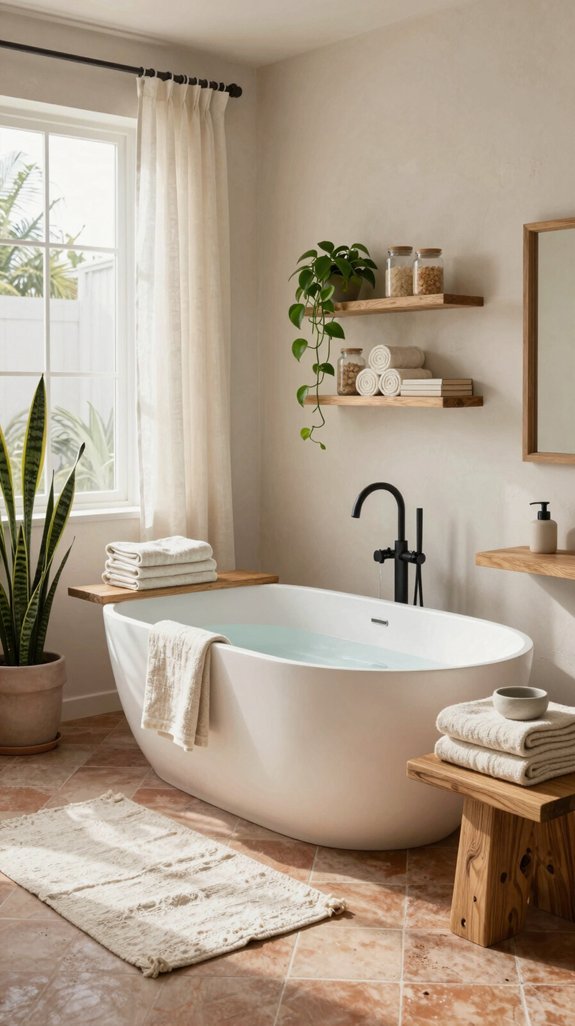 20 Neutral Bathroom Ideas That Feel Warm and Inviting 7 pale neutrals organic warmth