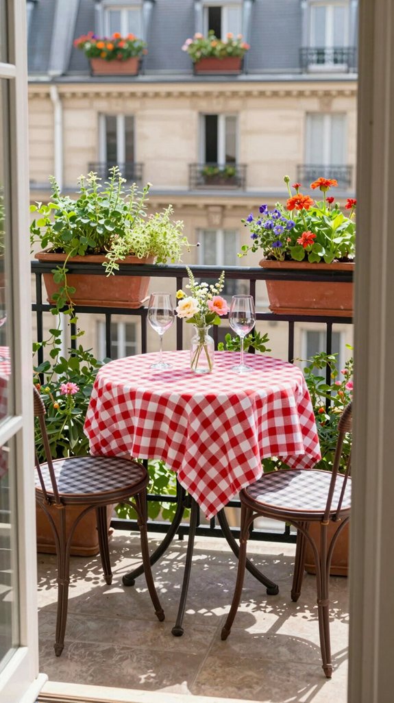 15 Tiny Balcony Ideas That Maximize Small Spaces 7 parisian charm bistro sets