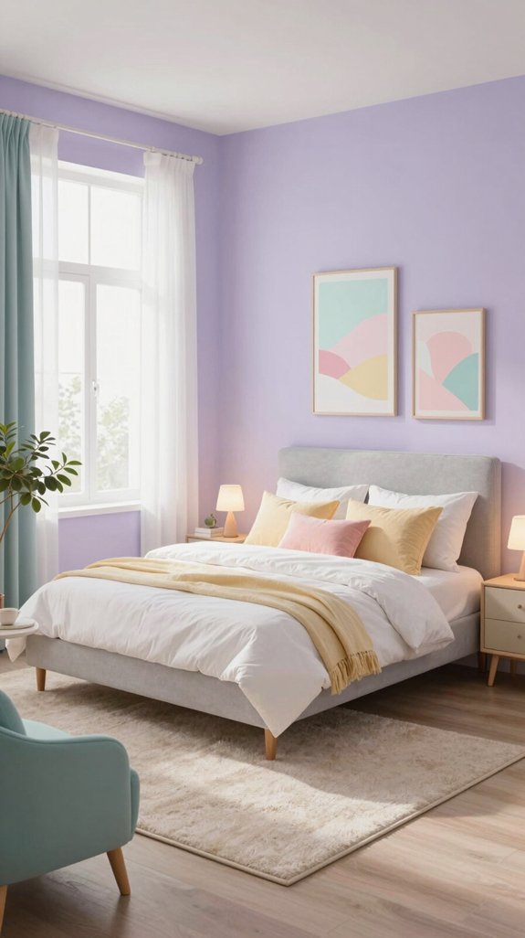 pastel shades create serenity