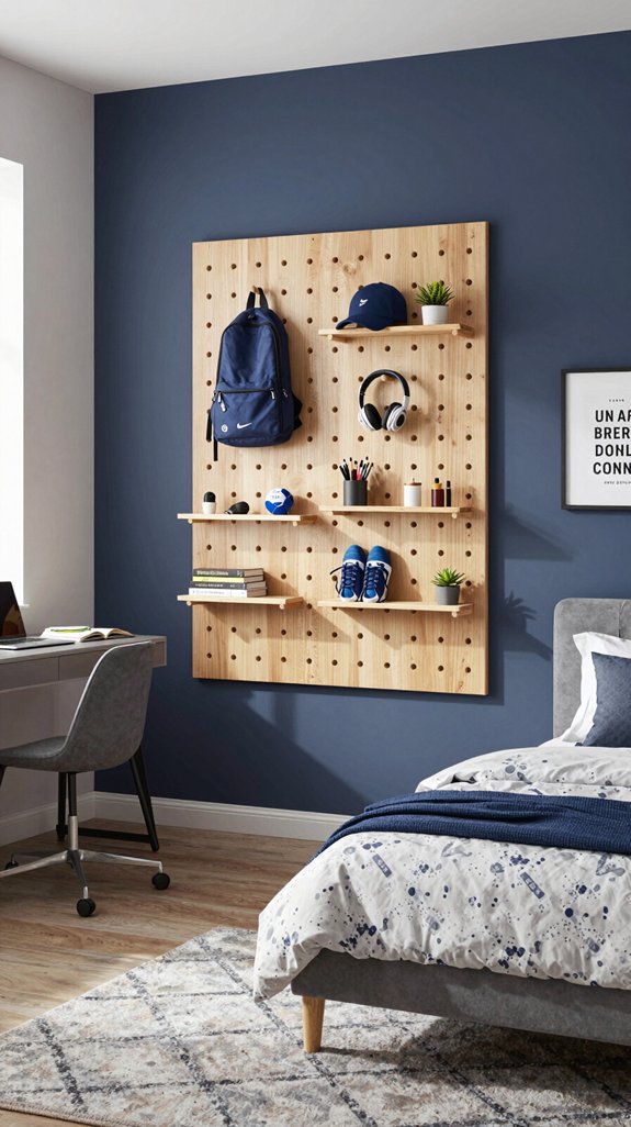 pegboards for stylish organization