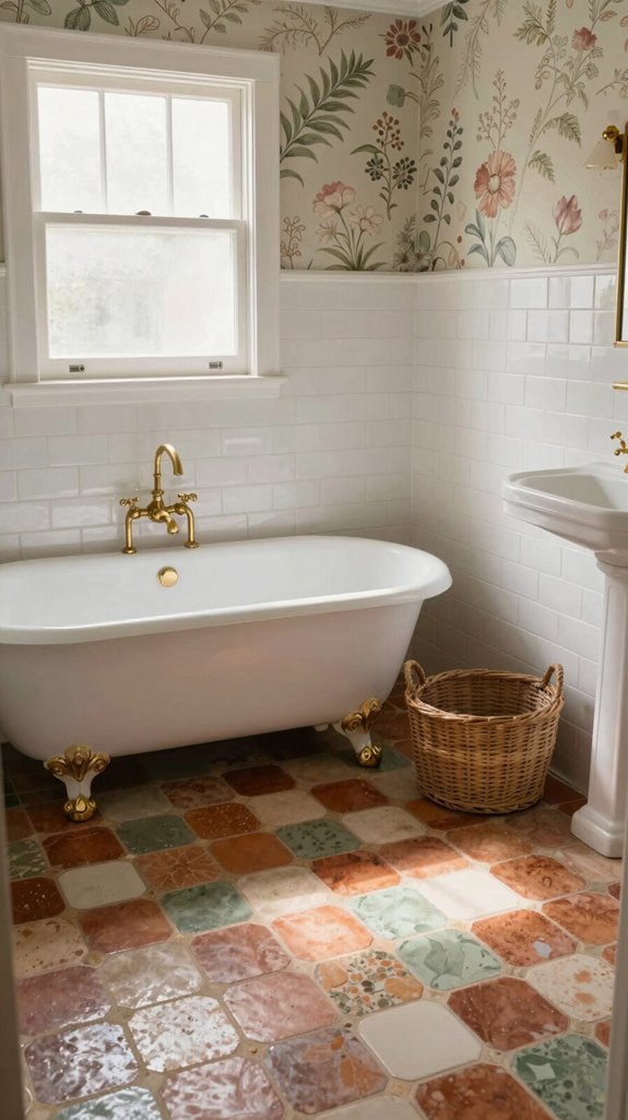 16 Cottage Bathroom Ideas Full of Charm and Warmth 8 period style cottage bathroom tiles