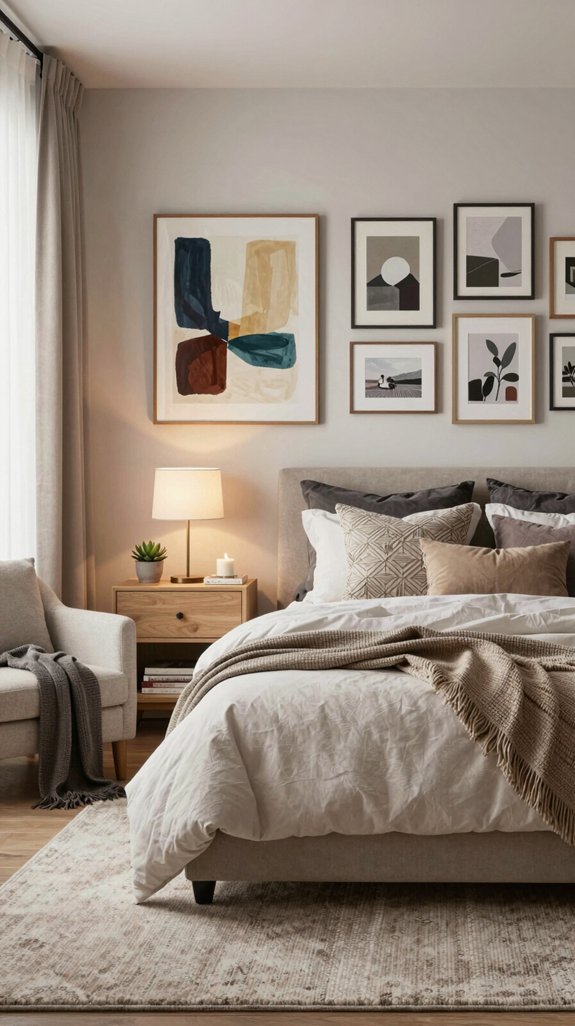 personalized bedroom art accents