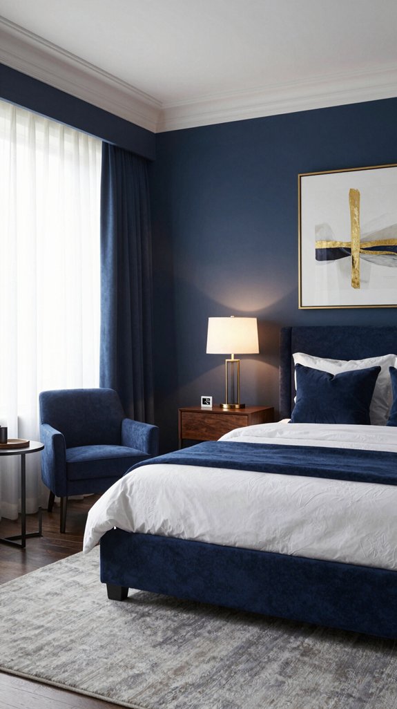 13 Navy Blue Bedroom Ideas for a Sophisticated Look 14 personalized navy bedroom design