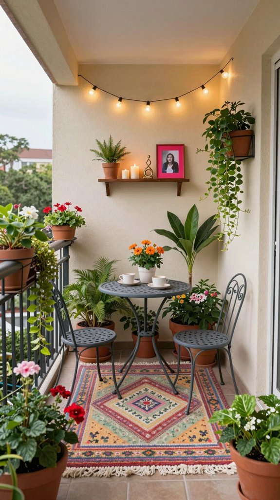 15 Tiny Balcony Ideas That Maximize Small Spaces 11 personalized vintage balcony decor