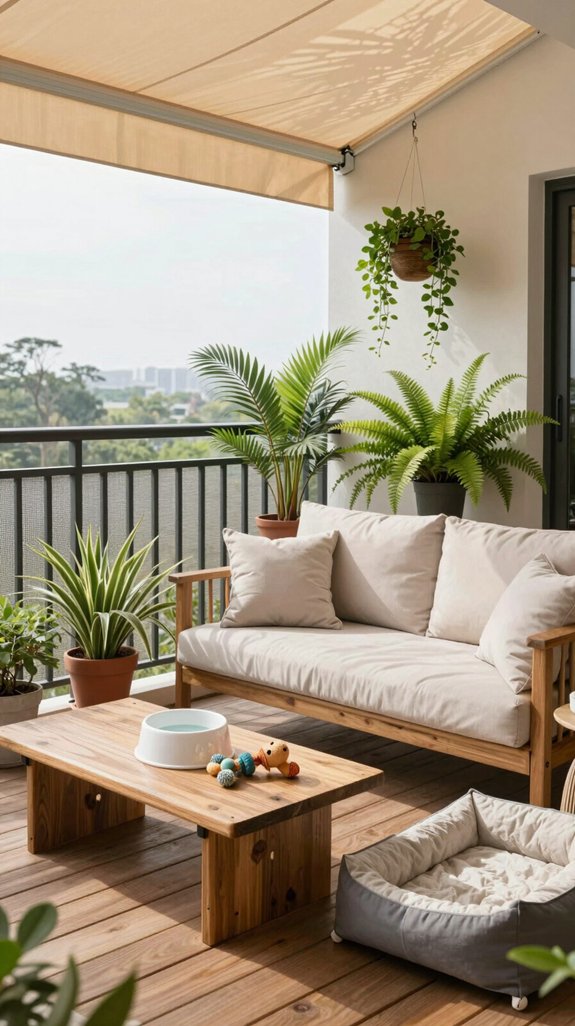 pet friendly balcony decor choices