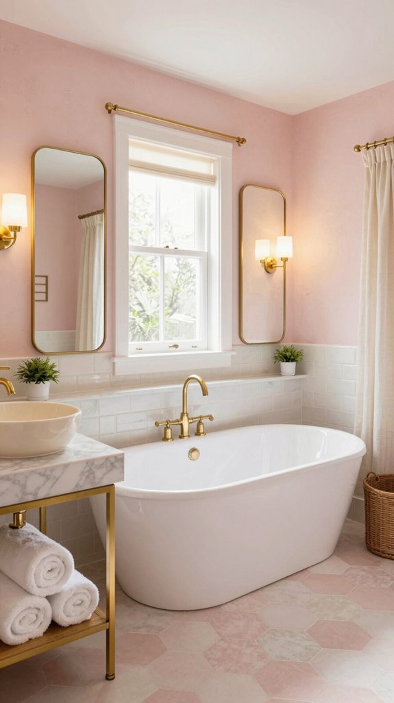 15 Bloxburg Bathroom Ideas to Build a Dream Layout 4 pink bathroom sanctuary design