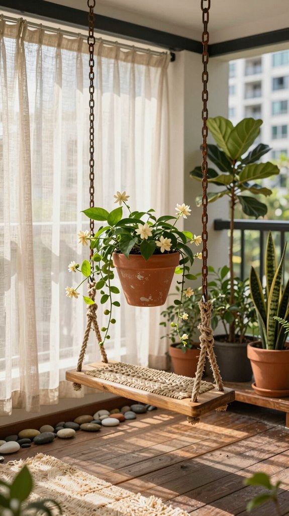 planter swing for greenery