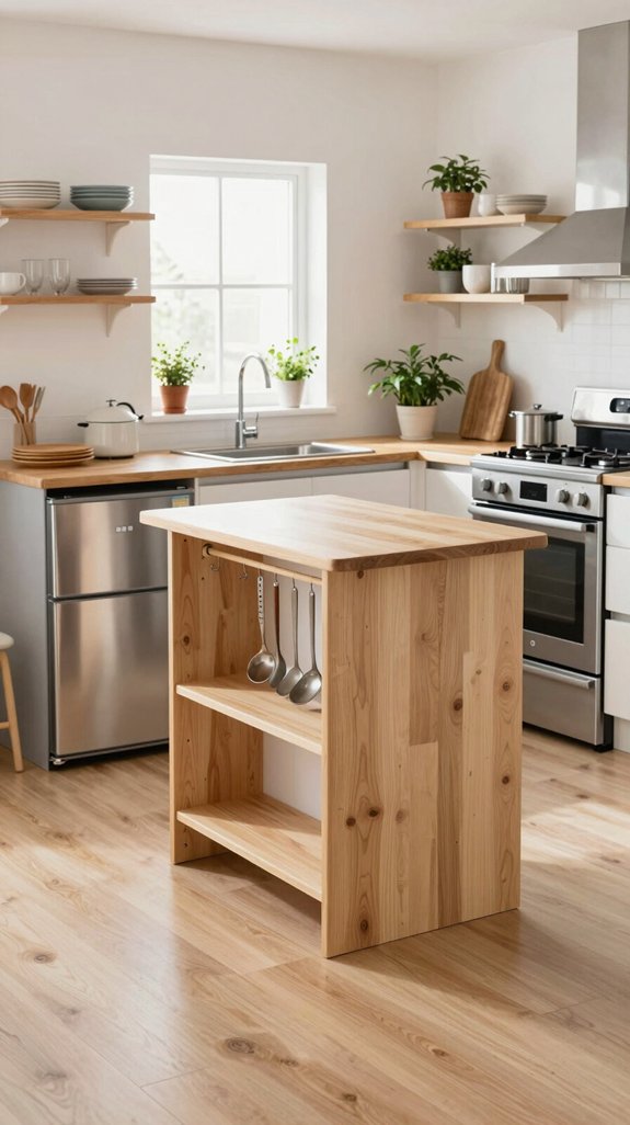portable kitchen island benefits