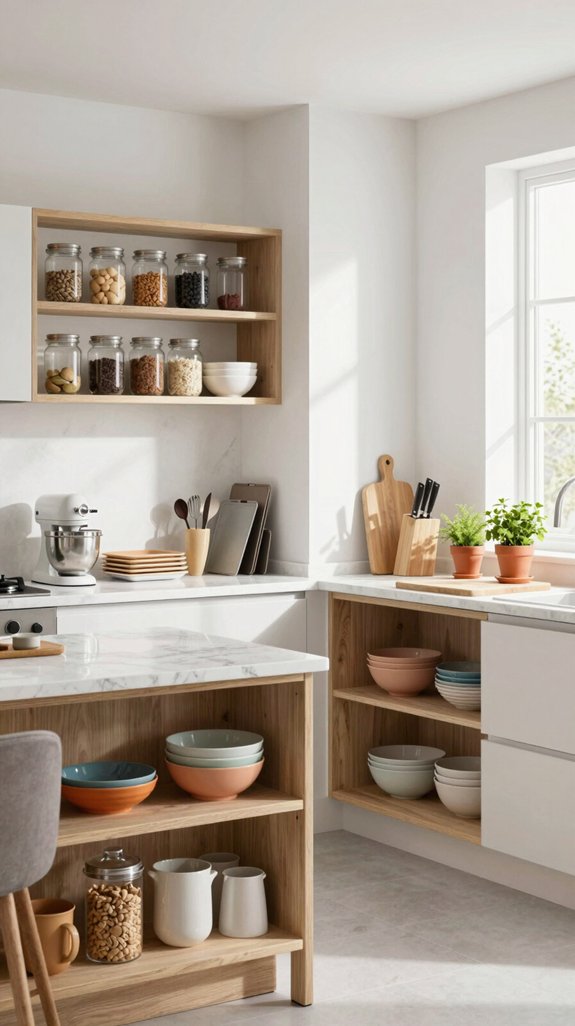 19 Kitchen Shelving Ideas for Open and Functional Storage 12 practical kitchen task stations