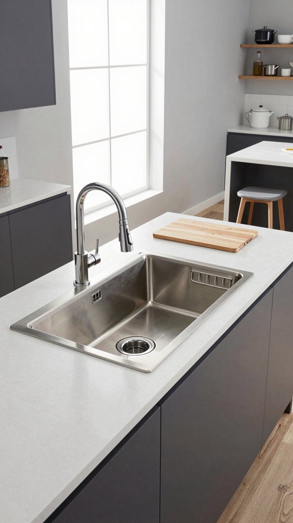 25 Modern Kitchen Ideas for a Sleek Contemporary Look 12 practical large workstation sinks