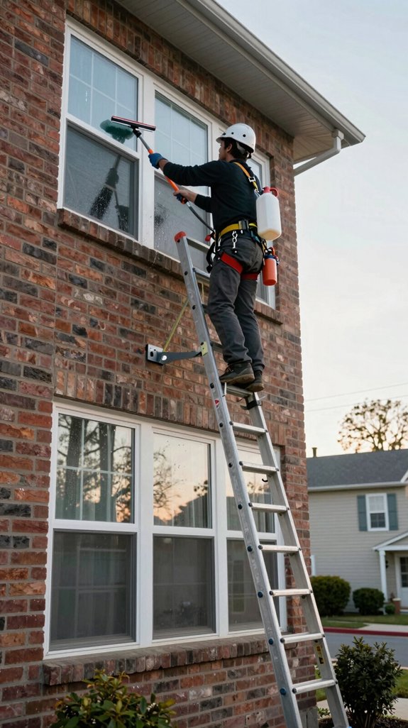 professional window cleaning safety