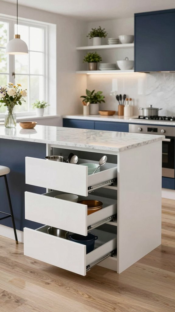 pull out hidden storage solutions
