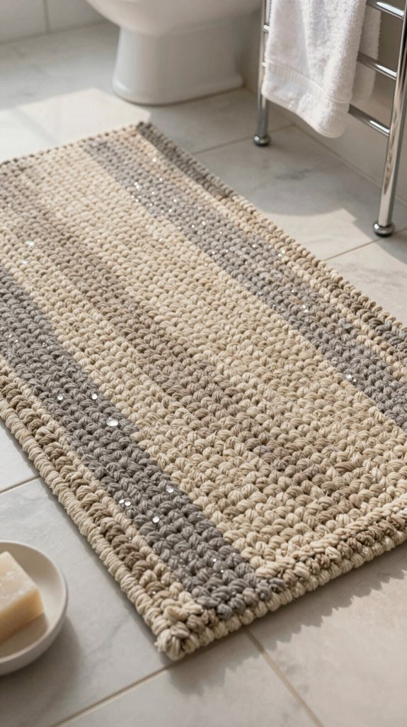 17 Bathroom Rug Ideas That Add Texture and Warmth 5 quick drying bathroom rug solutions