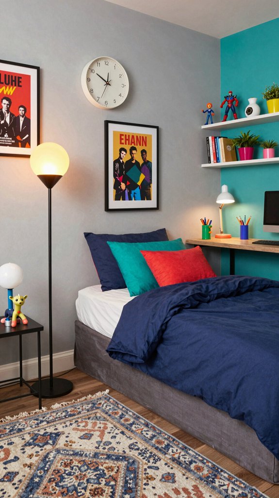 quirky lamps enhance teen decor
