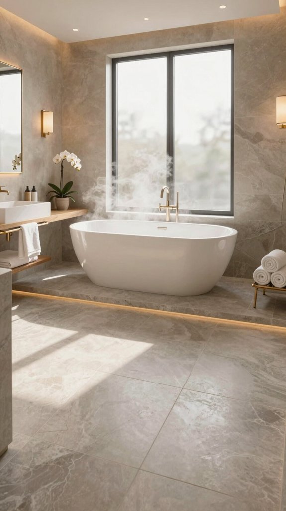 19 Spa Bathroom Ideas to Create a Relaxing Retreat 15 radiant heating luxury comfort