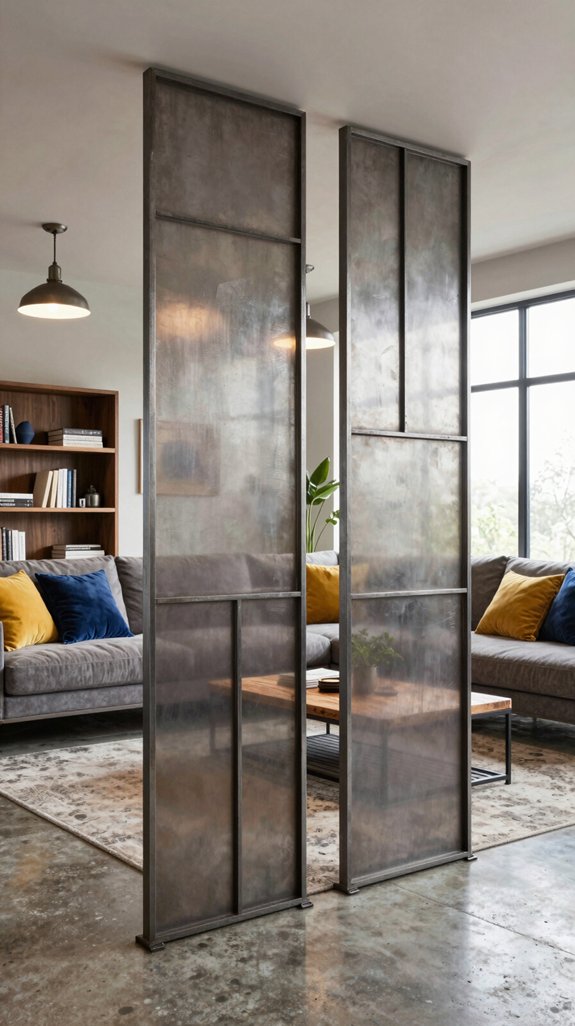 15 Living Room Partition Design Ideas for Modern Homes 5 raw metal partitions charm