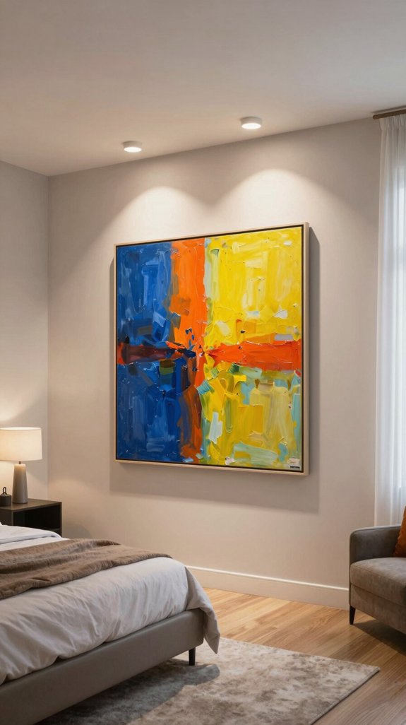 recessed lighting art enhancement