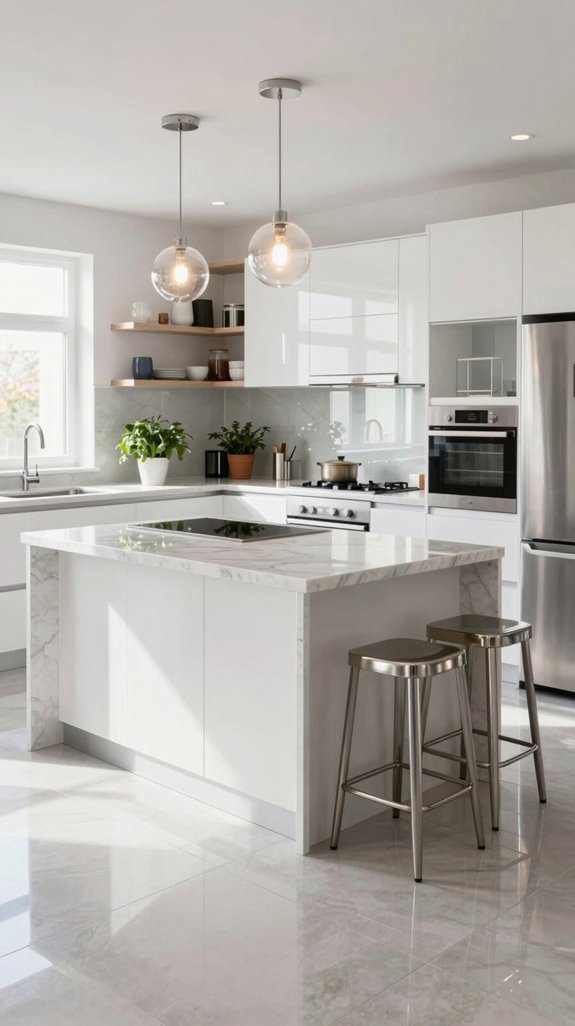 reflective surfaces enhance spaciousness