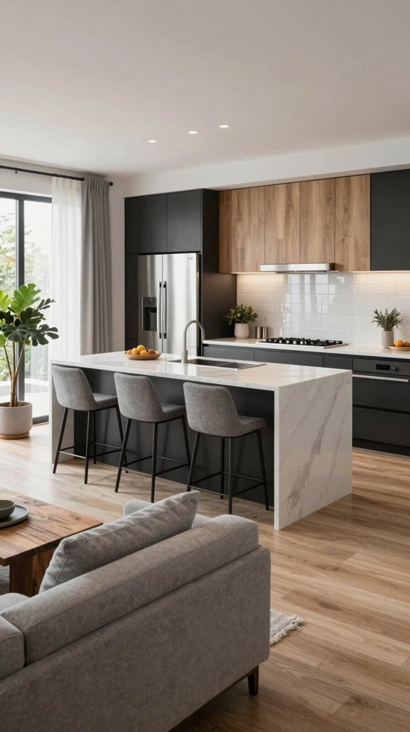 relocate kitchen for functionality
