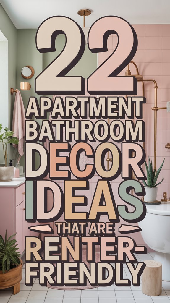 22 Apartment Bathroom Decor Ideas That Are Renter-Friendly 1 renter friendly bathroom decor ideas