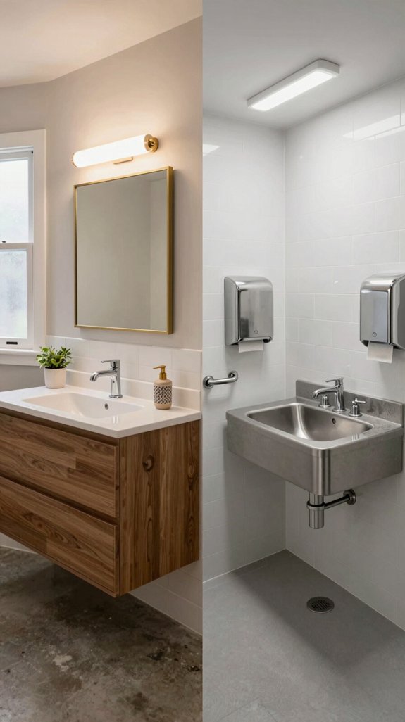 21 Bathroom Sink Ideas That Combine Style and Function 20 residential aesthetics versus commercial durability