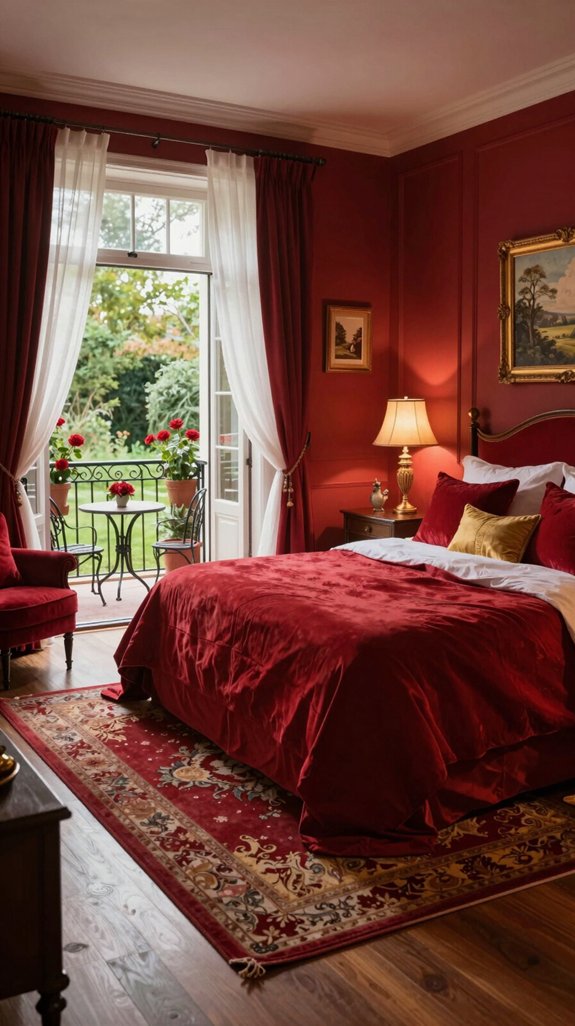 romantic vibrant red sanctuary