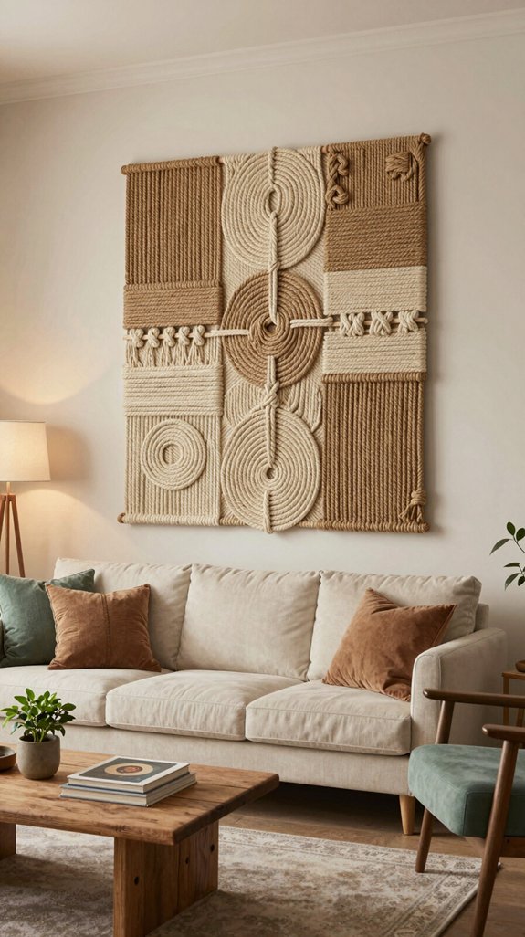 rope art enhances interiors
