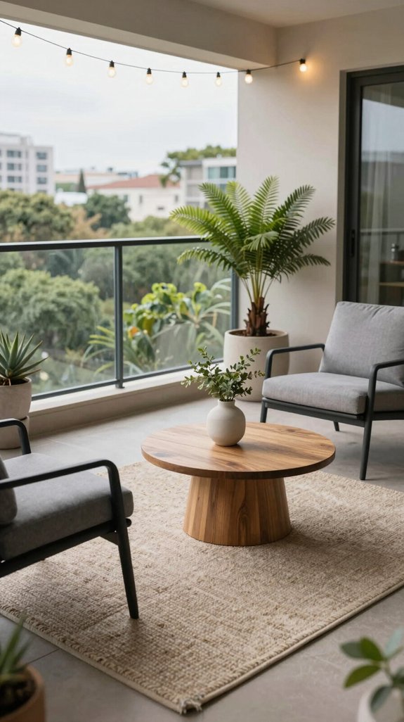 rugs enhance outdoor atmosphere