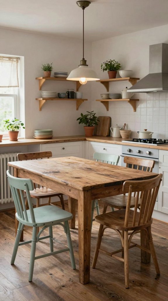 18 Small Kitchen Table Ideas for Compact Dining 7 rustic charm for kitchens