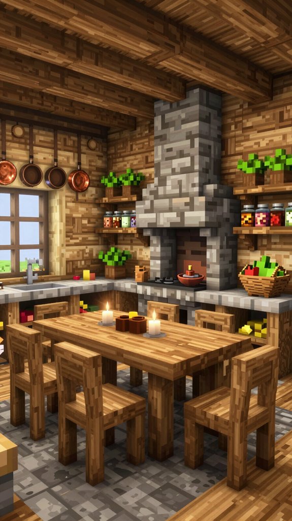 14 Minecraft Kitchen Ideas for Creative Builds 2 rustic charm meets functionality