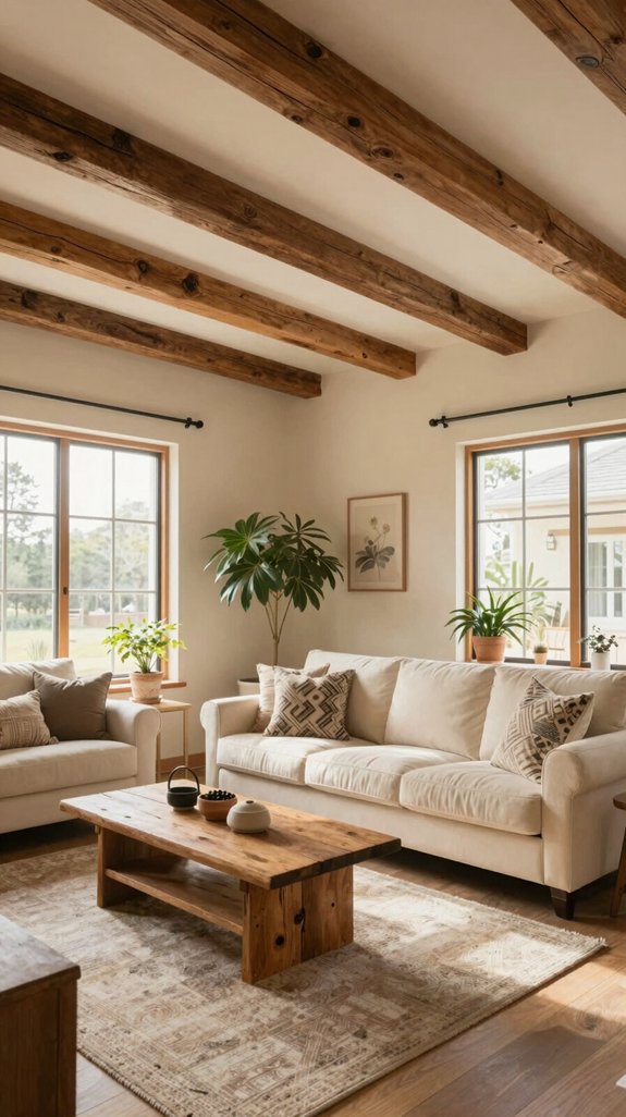 rustic elegance with beams