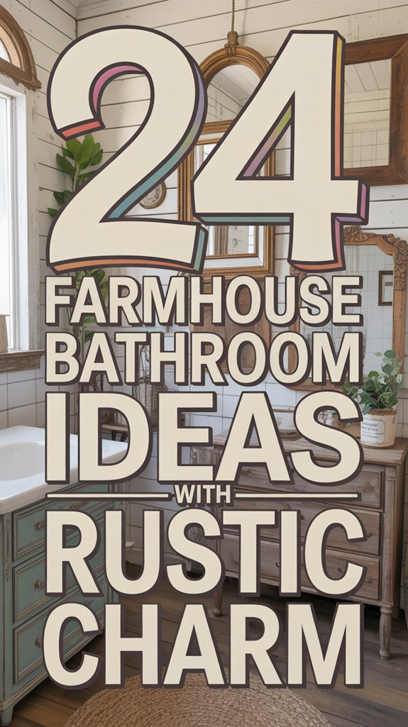 24 Farmhouse Bathroom Ideas With Rustic Charm 1 rustic farmhouse bathroom designs