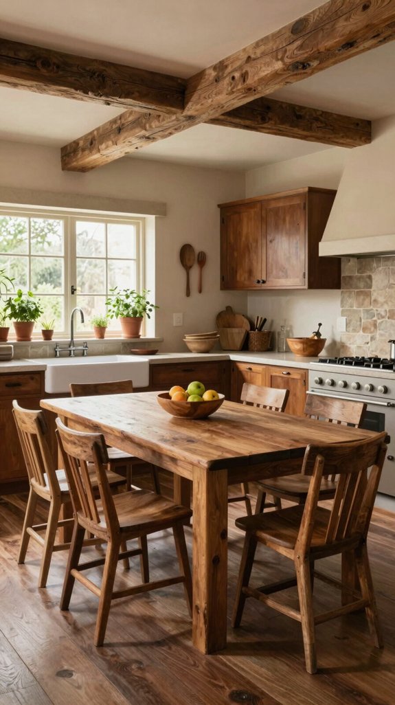 rustic warmth and functionality