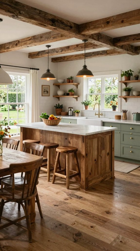 23 Farmhouse Kitchen Ideas for a Cozy Rustic Feel 5 rustic warmth in kitchens